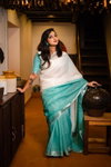  DF 126 Soft Line Silver Patta Border Plain Sarees Catalog